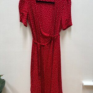 Reformation Wraparound Midi Dress